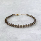 delicate smoky quartz bracelet meaningful jewelry gift