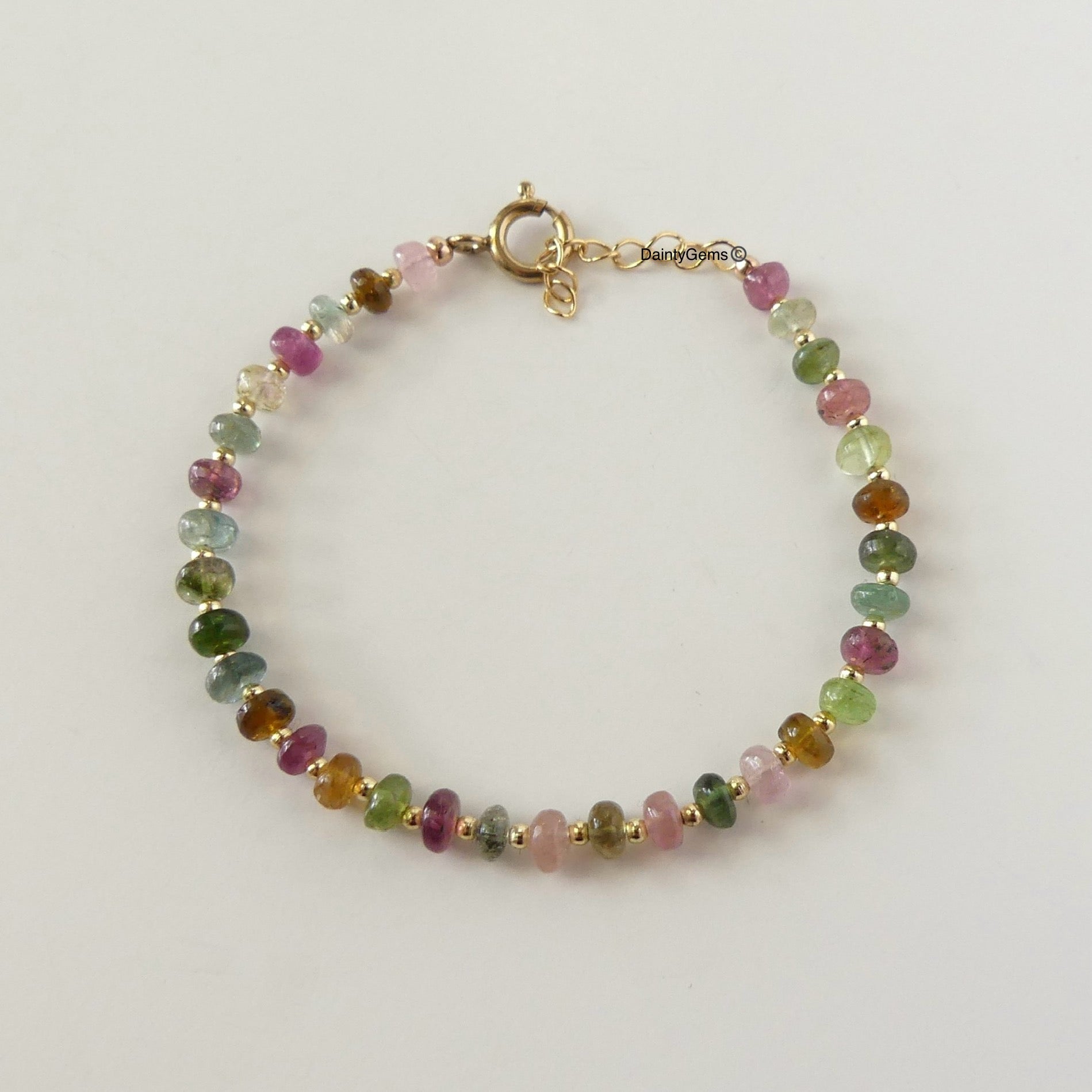 tourmaline bead bracelet