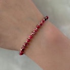 Norwegian thulite delicate bracelet gold filled meaningful jewelry gift unique handcrafted