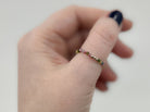 boho dainty tourmaline beaded  stretch ring