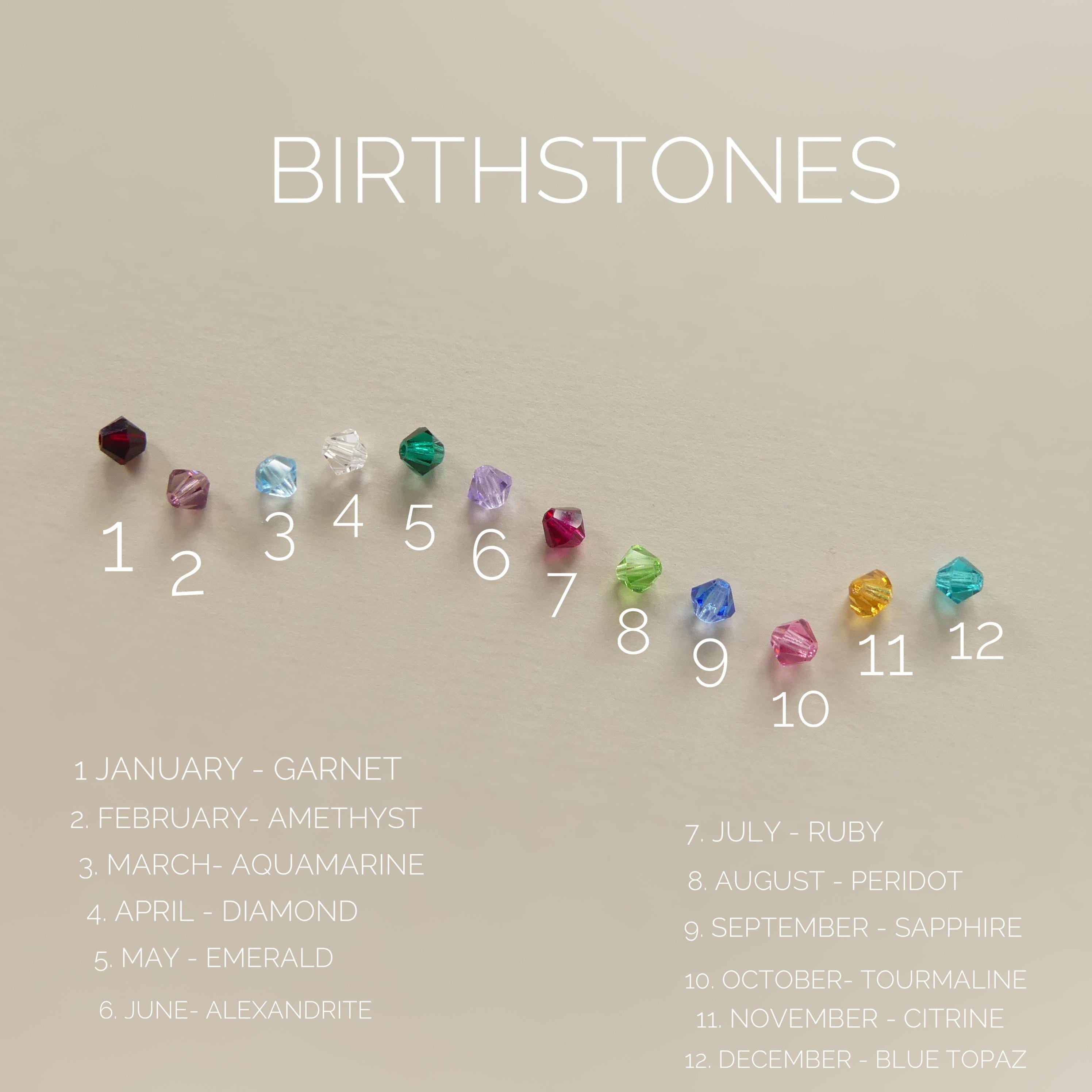 Custom Family Bracelet Crystal Birthstone Bracelet Personalized Birthstone Bracelet Gold Bead Mom Christmas Gift Birthday Grandma