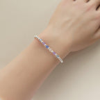 Custom Family Bracelet Crystal Birthstone Bracelet Personalized Birthstone Bracelet Gold Bead Mom Christmas Gift Birthday Grandma