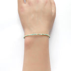 Tiny Turquoise Bracelet Dainty Gemstone Beaded Bracelet Blue Crystal December Birthstone Jewelry Minimalist Birthday Gift for Daughter Niece