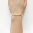 Tiny Pearl Bracelet Dainty Natural Micro Pearl Minimalist Jewelry Freshwater Pearls June Birthstone Birthday Gift 30th Anniversary Wife Mom