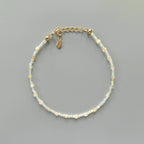 Tiny Ethiopian Opal Bracelet Dainty Gemstone Beaded Minimalist Opal Jewelry October Birthstone Mom Birthday Gift 14th Anniversary Wife Mom