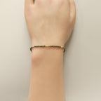Tiny Pyrite Bracelet Dainty Sparkly Gemstone Beaded Bracelet Minimalist Jewelry Crystal Protection Bracelet Birthday Gift for Women Wife Mom