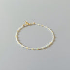 Tiny Ethiopian Opal Bracelet Dainty Gemstone Beaded Minimalist Opal Jewelry October Birthstone Mom Birthday Gift 14th Anniversary Wife Mom
