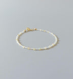 Tiny Ethiopian Opal Bracelet Dainty Gemstone Beaded Minimalist Opal Jewelry October Birthstone Mom Birthday Gift 14th Anniversary Wife Mom