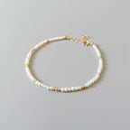Tiny Freshwater Pearl Bracelet - Dainty Beaded Jewelry