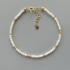Tiny Freshwater Pearl Bracelet - Dainty Beaded Jewelry