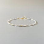Tiny Montana Sapphire Bracelet - Dainty Sparkly Gemstone Jewelry