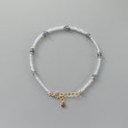 Tiny Sky Blue Topaz Bracelet - Dainty December Birthstone Jewelry