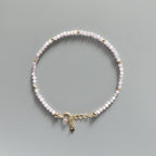Tiny Kunzite Bracelet - Dainty Gemstone Beaded Jewelry