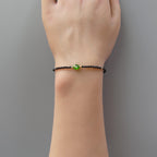 Tiny Black Spinel and Chrome Diopside Bracelet - Dainty Sparkly Jewelry