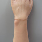 Tiny Labradorite Bracelet - Dainty Gemstone Beaded Jewelry