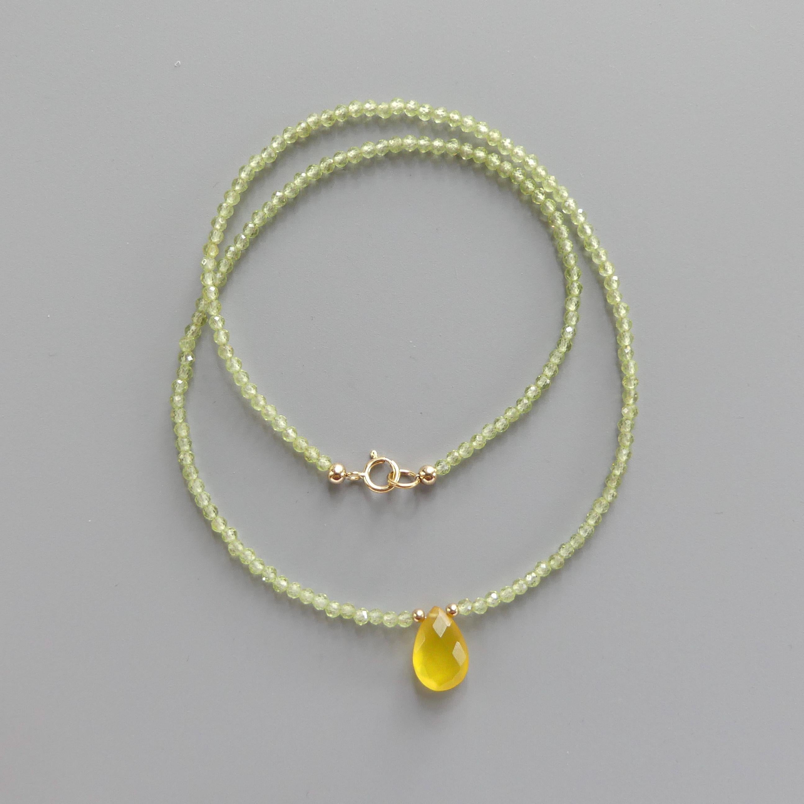 Tiny Peridot Beaded Necklace Dainty Peridot Choker Red Crystal Necklace Minimalist Jewelry Boho Birthday Gift August Birthstone Wife Mom