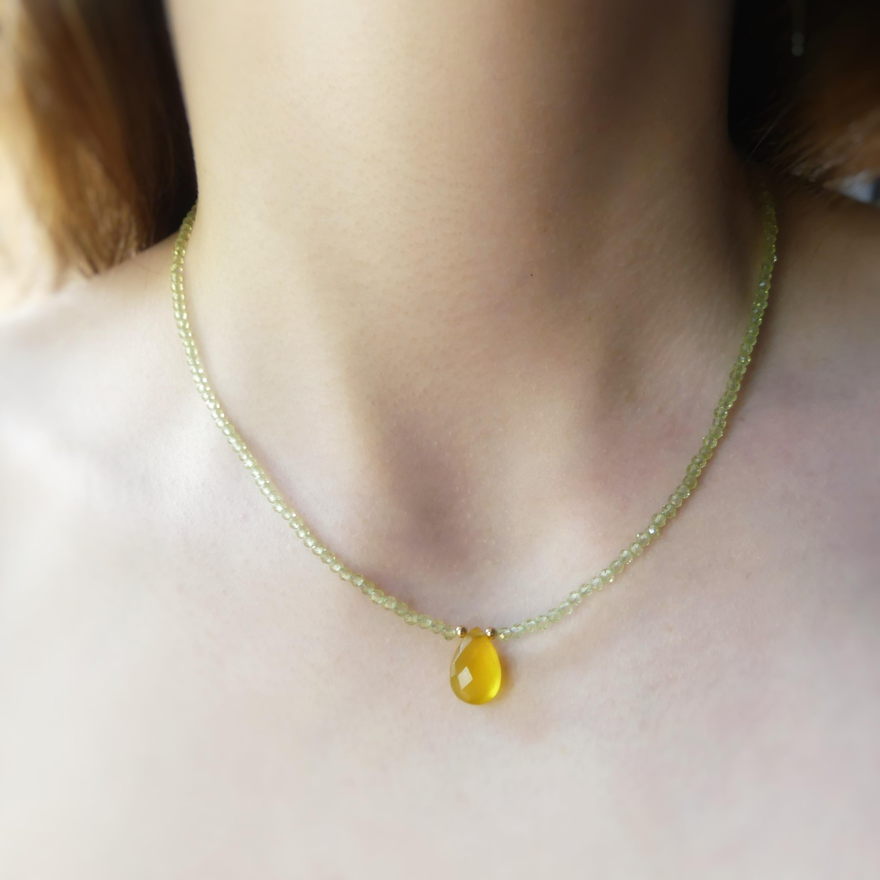 Tiny Peridot Beaded Necklace Dainty Peridot Choker Red Crystal Necklace Minimalist Jewelry Boho Birthday Gift August Birthstone Wife Mom