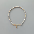 Tiny Botswana Agate Bracelet -Dainty Minimalist Jewelry for Women