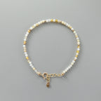 Tiny Yellow Opal Bracelet Dainty Gemstone Beaded Minimalist Opal Jewelry October Birthstone Mom Birthday Gift 14th Anniversary Wife Mom