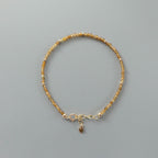 Tiny Yellow Tourmaline Bracelet Dainty Gemstone Beaded Bracelet October Birthstone Crystal Jewelry Minimalist Birthday Gift for Mom Wife