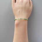 Tiny Jade Bracelet - Dainty Gemstone Beaded Jewelry