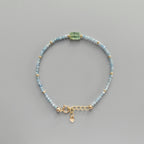 Tiny Parabia Blue and Green Kyanite Bracelet - Dainty Gemstone Jewelry