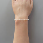 Tiny Ethiopian Opal Bracelet -Dainty October Birthstone