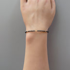 Tiny Shungite Bracelet Dainty - Dainty Protection Gemstone Jewelry