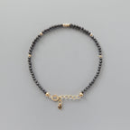 Tiny Shungite Bracelet Dainty - Dainty Protection Gemstone Jewelry