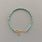 Tiny Arizona Turquoise Bracelet - Dainty December Birthstone Jewelry