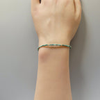 Tiny Malacholla Bracelet Dainty Malachite Bracelet Chrysocolla Gold filled Beaded Jewelry Minimalist Chic Everyday Stacking Gift for Women