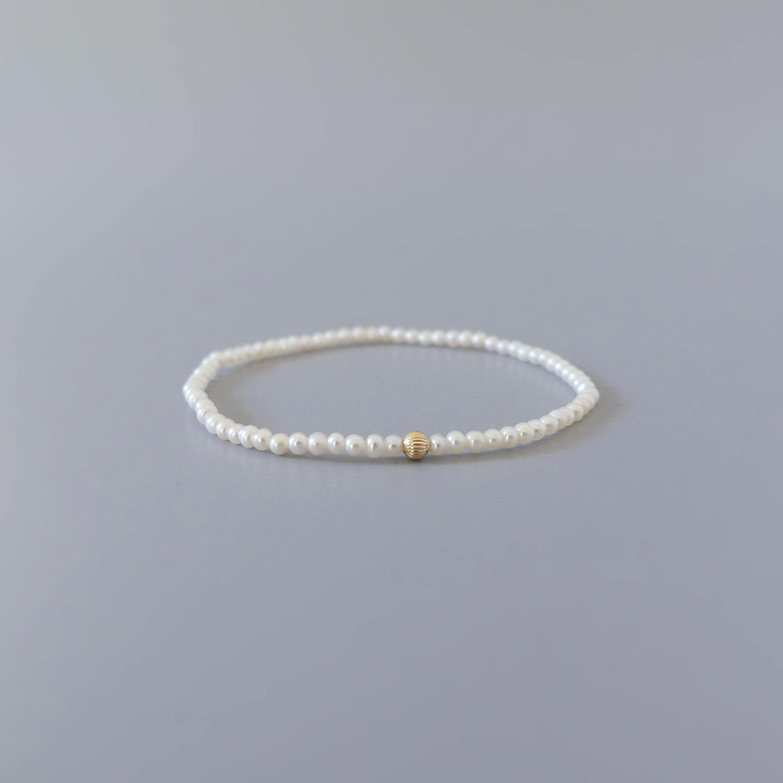 Natural Pearl Stretch Bracelet Simple Dainty Pearl Jewelry Minimalist June Birthstone 30th Anniversary Gift Bridesmaids Bridal Jewelry