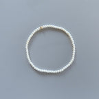 Natural Pearl Stretch Bracelet Simple Dainty Pearl Jewelry Minimalist June Birthstone 30th Anniversary Gift Bridesmaids Bridal Jewelry