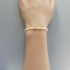 Natural Pearl Stretch Bracelet Simple Dainty Pearl Jewelry Minimalist June Birthstone 30th Anniversary Gift Bridesmaids Bridal Jewelry