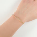 Dainty Gold Filled Beads Bracelet 2mm Minimalist Jewelry Everyday Tiny Bead Bracelet Simple Birthday Gift for Women Bridesmaids Gift Idea