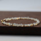 Ethiopian Opal Bracelet Dainty Gemstone Beaded Minimalist Opal Jewelry October Birthstone Mom Birthday Gift 14th Anniversary Wife Mom
