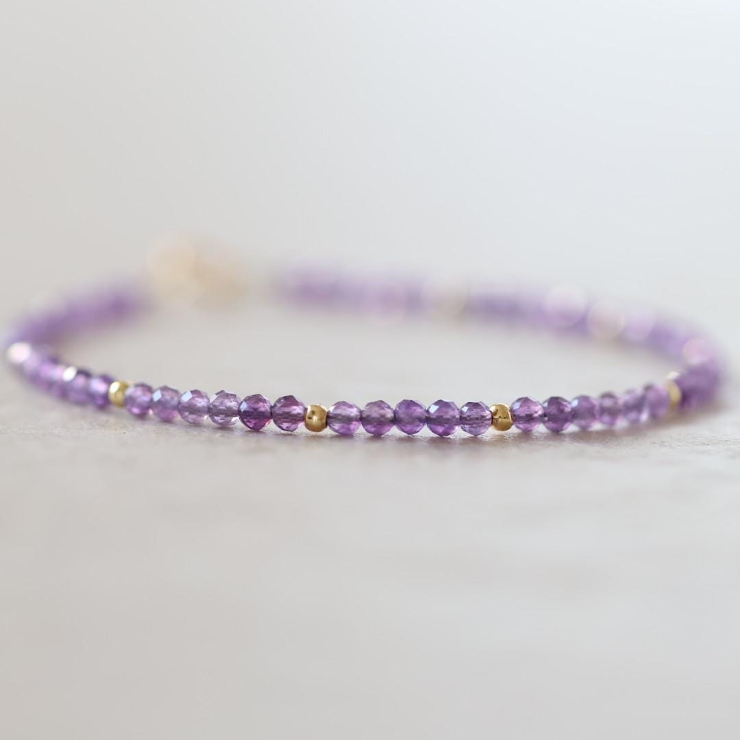 Tiny Amethyst Bracelet
