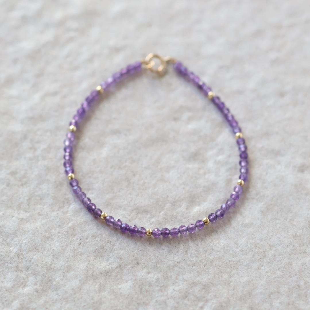 Tiny Amethyst Bracelet