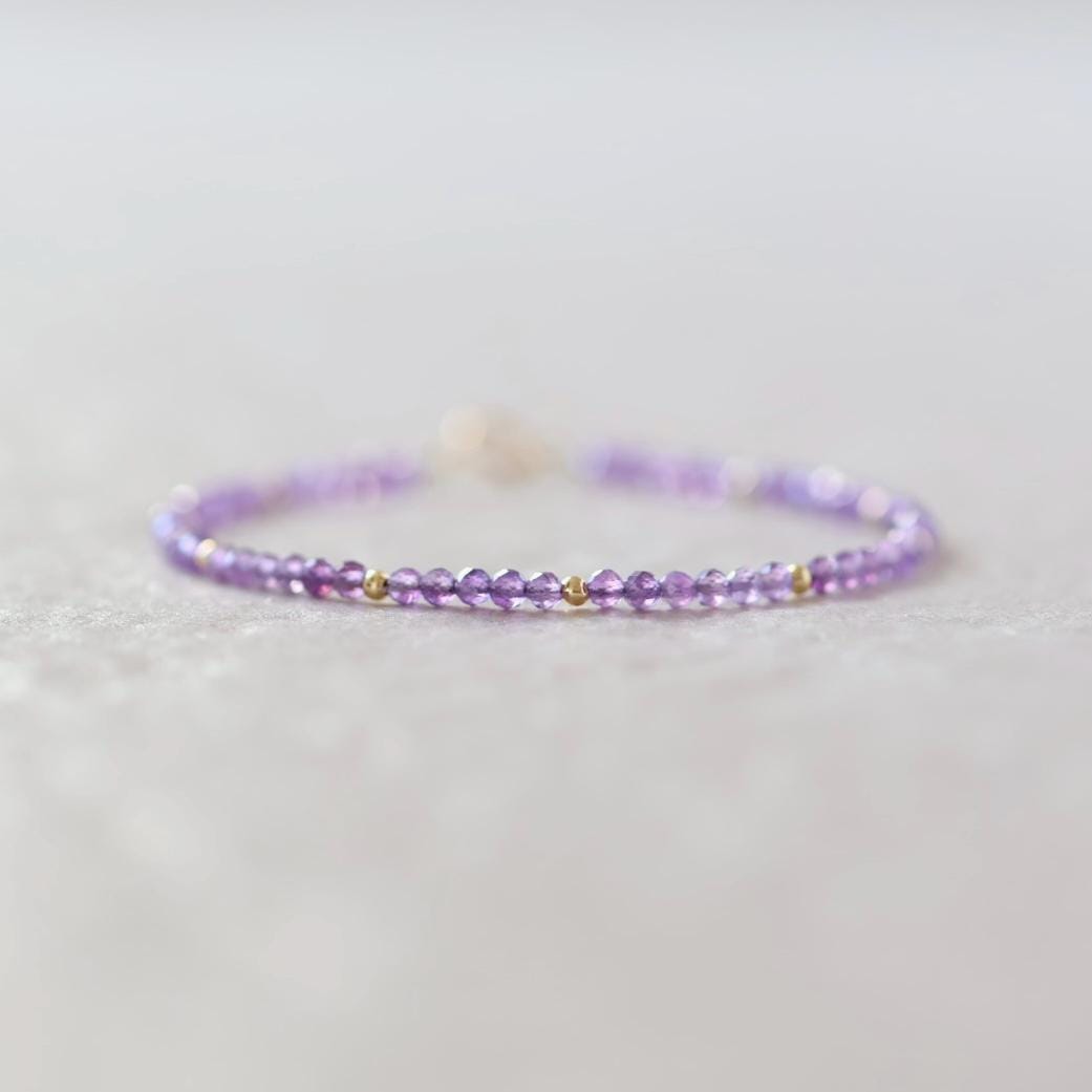 Tiny Amethyst Bracelet