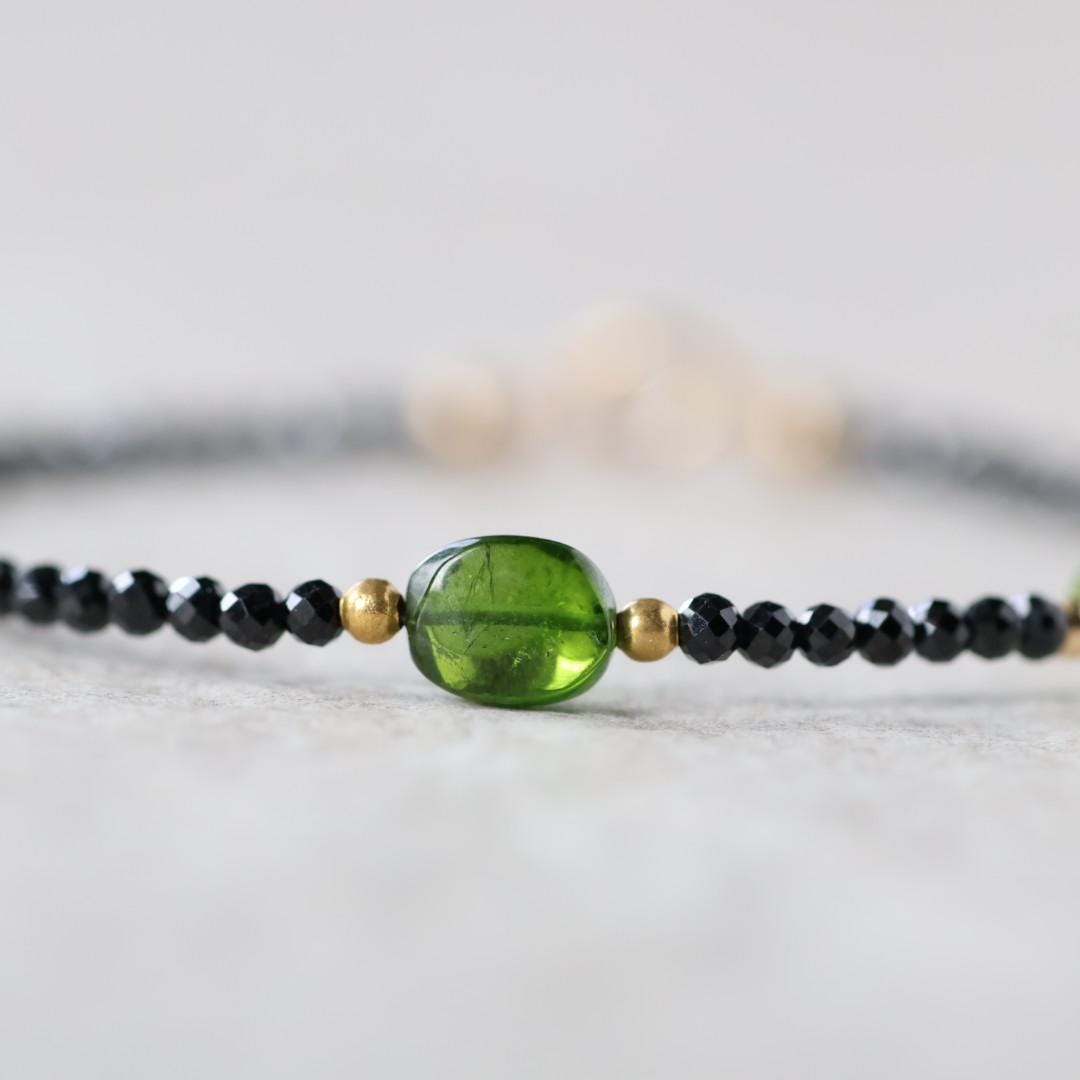 Tiny Black Tourmaline Bracelet