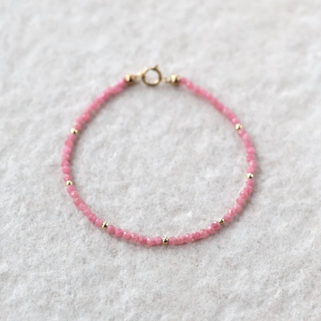 Tiny Rhodonite Bracelet