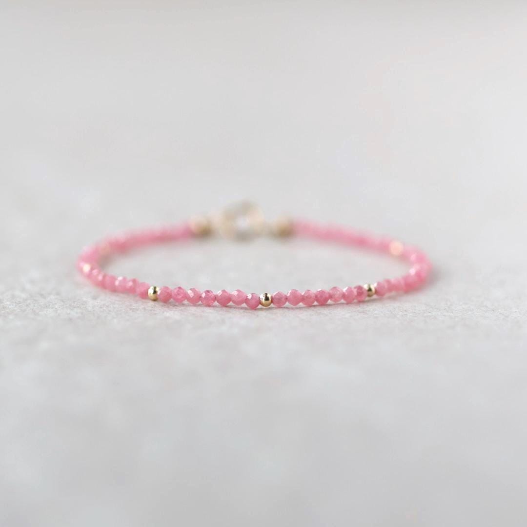 Tiny Rhodonite Bracelet