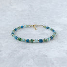 green apatite bracelet neon apatite bracelet sky blue bracelet multi apatite meaningful  jewelry gift unique