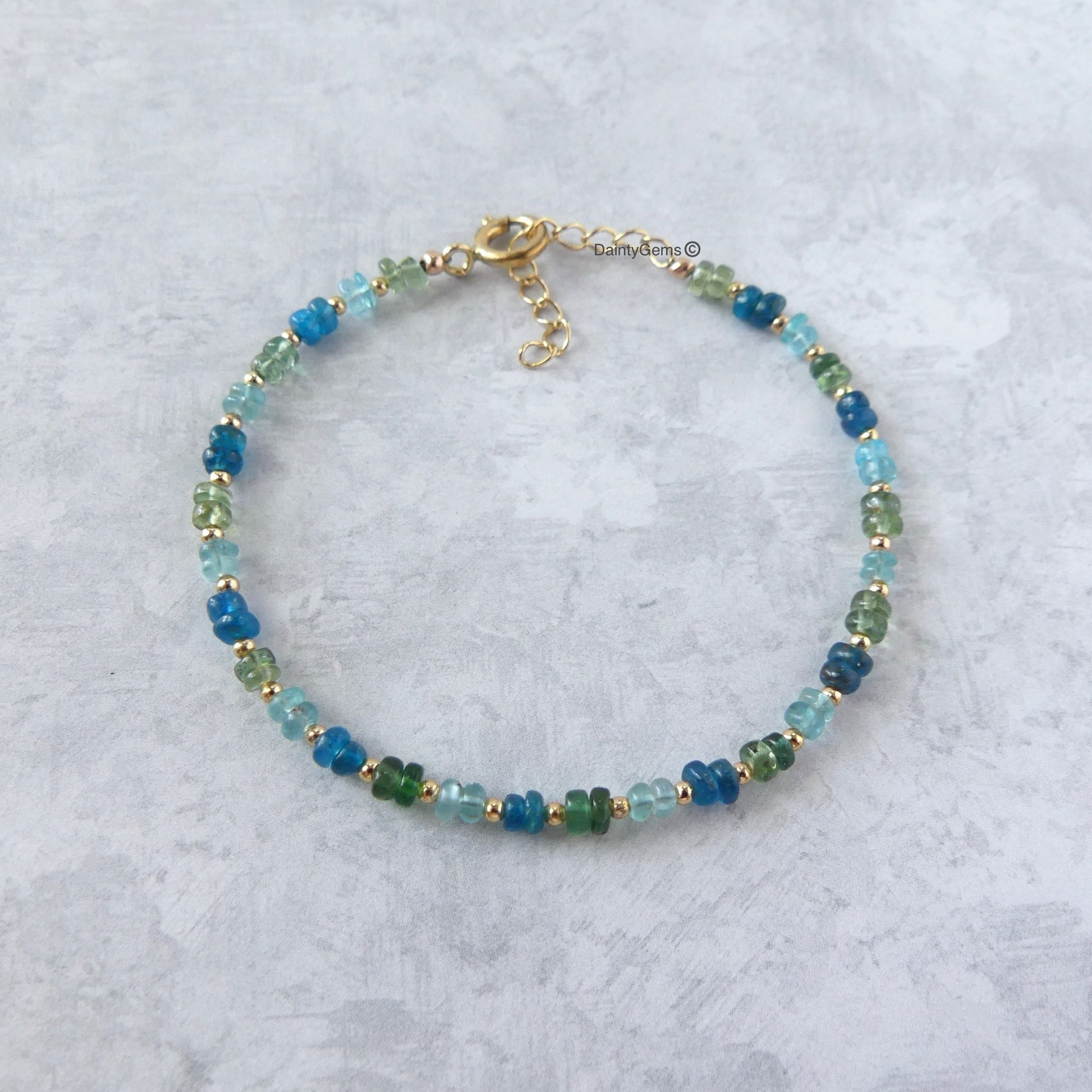 green apatite bracelet neon apatite bracelet sky blue bracelet multi apatite meaningful  jewelry gift unique