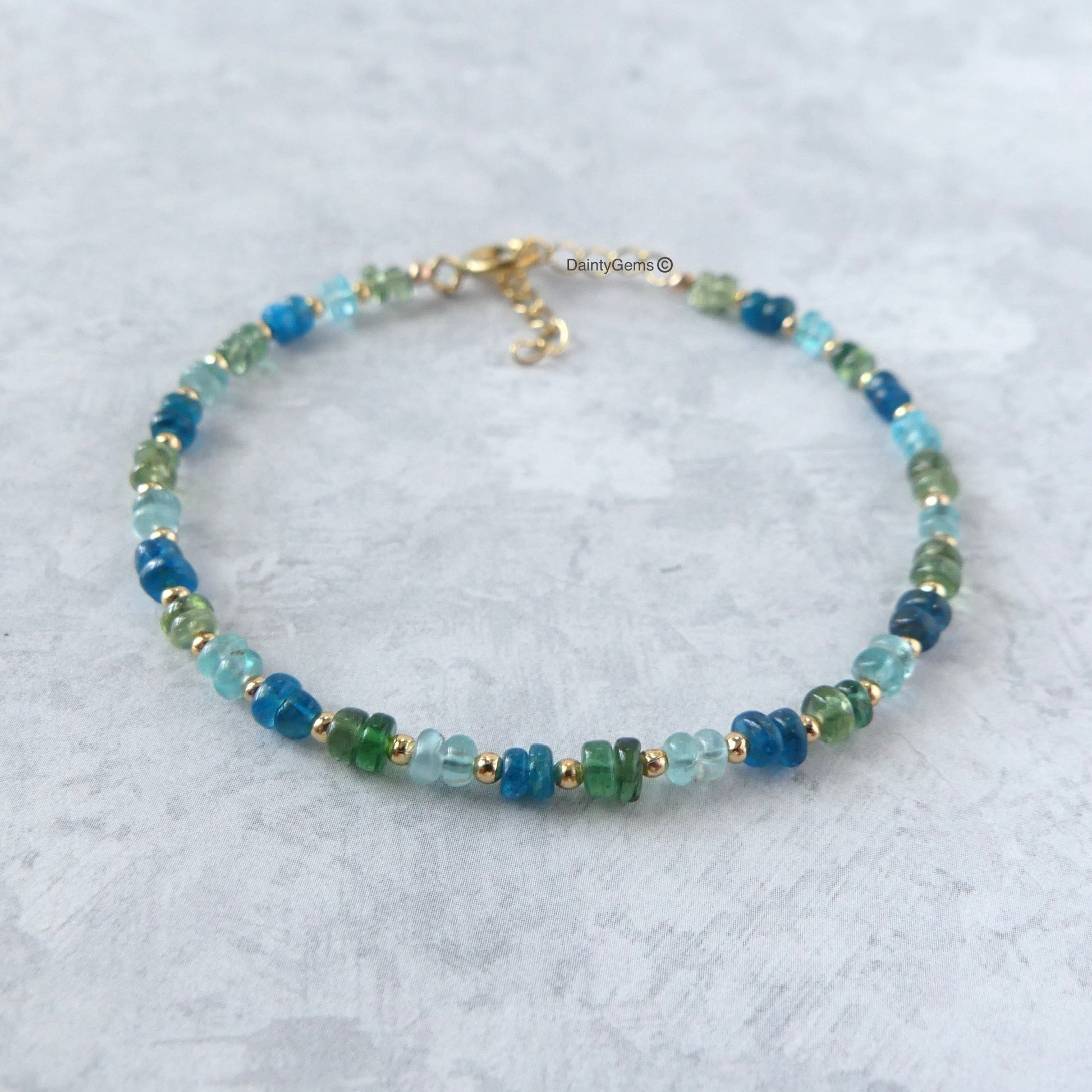 green apatite bracelet neon apatite bracelet sky blue bracelet multi apatite meaningful  jewelry gift unique