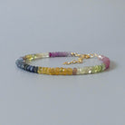 delicate colorful sapphire bracelet