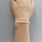 Natural Pearl Bracelet Simple Dainty Freshwater Pearl Jewelry Minimalist June Birthstone 30th Anniversary Gift Bridesmaids Bridal Jewelry