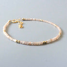 peach moonstone skinny bracelet