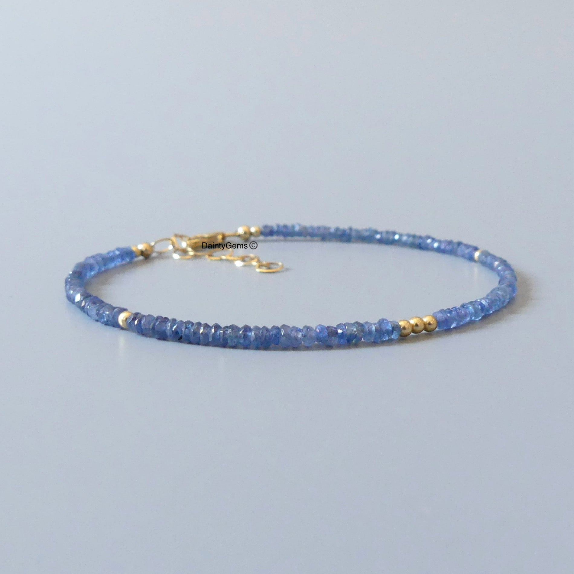 dainty burmese sapphire bracelet