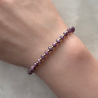 purple sapphire delicate bracelet September birthstone jewelry meaningful gif unique